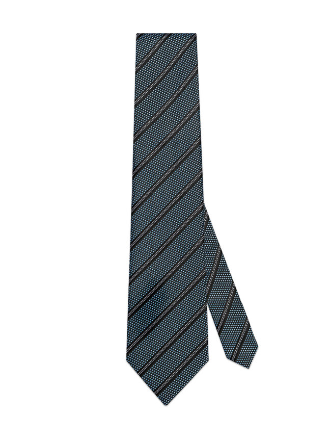 Texture Silk Stripe Tie