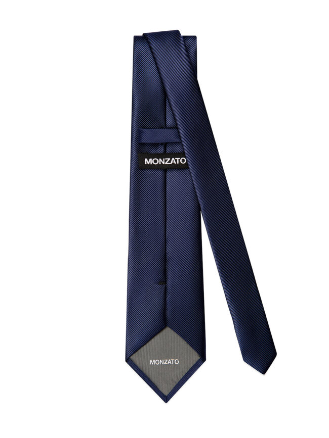 NAVY BLUE SILK TIE