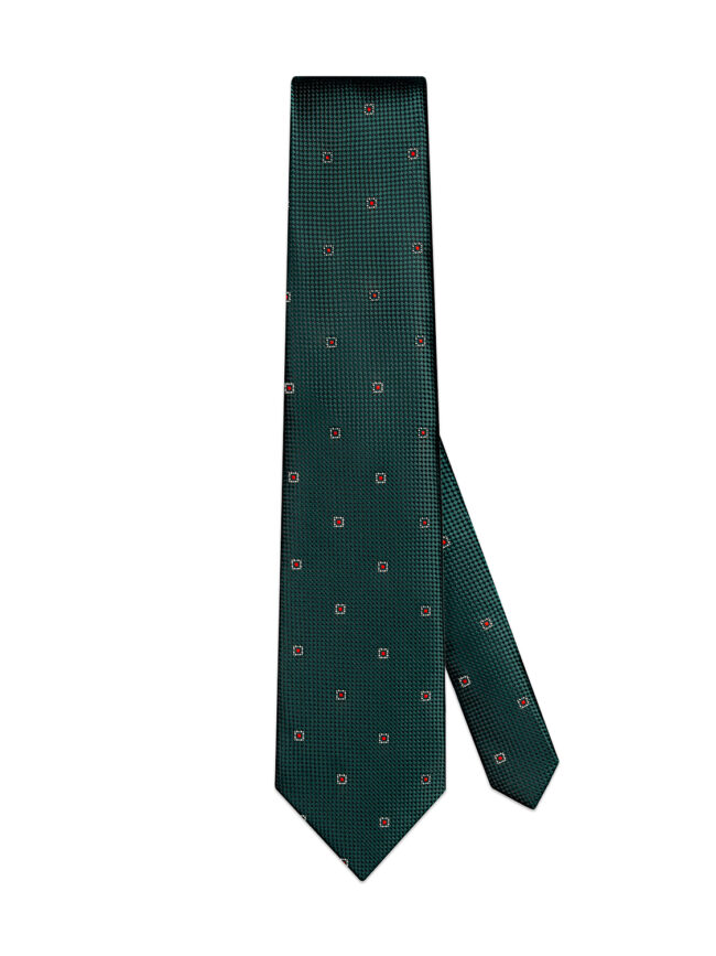Drake's Embroidered Silk Jacquard Tie