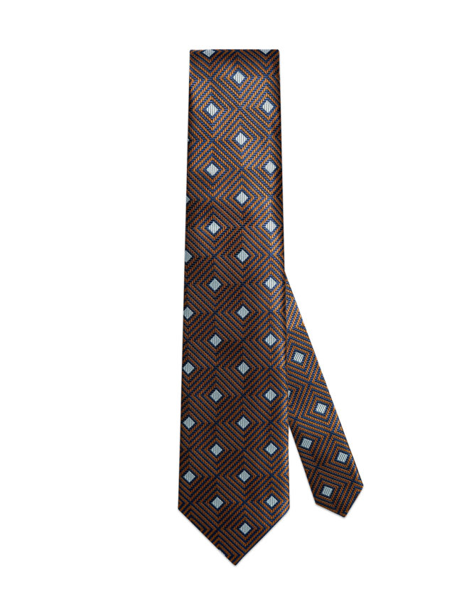 Square Silk Jacquard Tie