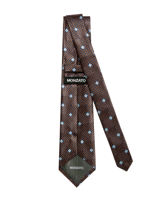 Square Silk Jacquard Tie