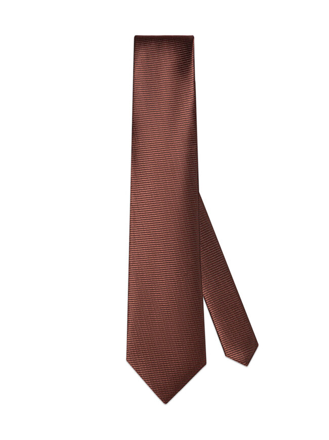 BROWN SILK TIE