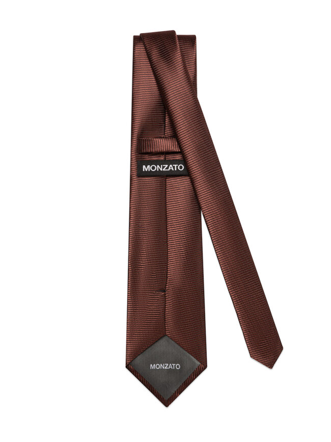 BROWN SILK TIE