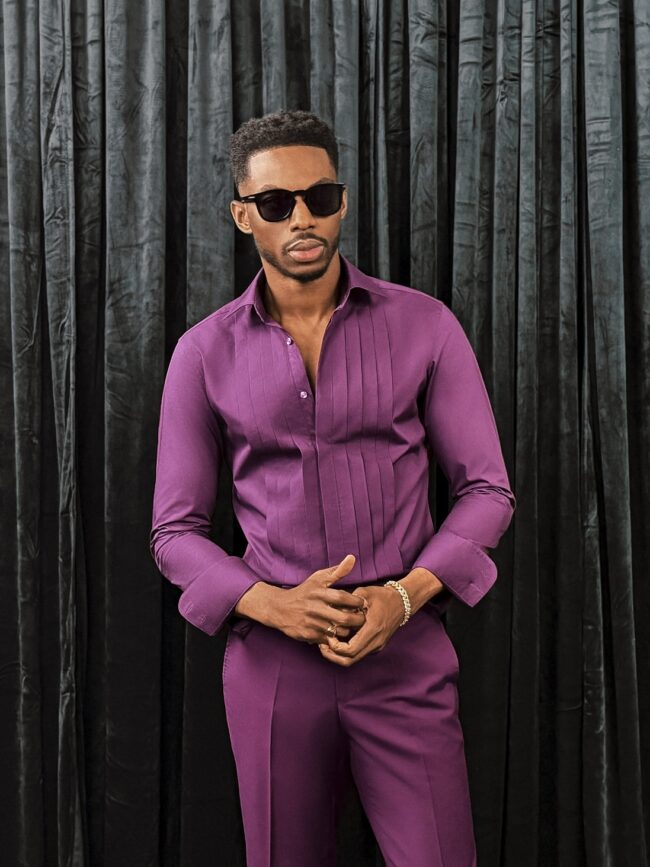 PRUSH PURPLE SUIT