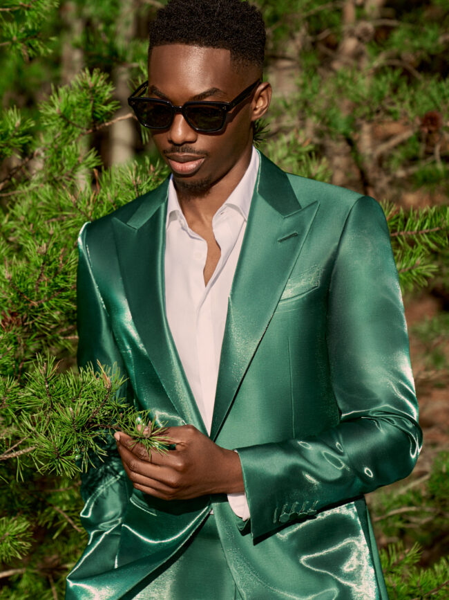 IRIDESCENT EMERALD SUIT