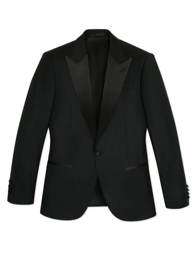 Hand-Tailored Wool Peak Tuxedo